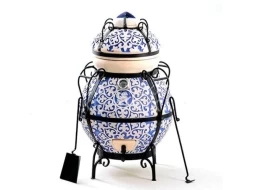 Тандыр керамический Венецианский купец Blue с откидной крышкой, фото 2