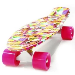 Пластиковый скейтборд-круизер Hubster Cruiser 22&quot; Design Fusion, фото 1