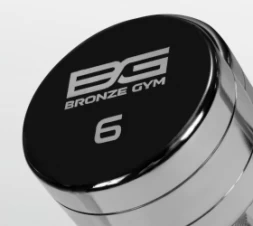 BRONZE GYM BG-PA-DB-C06 Гантель хромированная 6 кг, фото 5