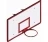 Стенд баскетбольный для залов с креплением и кольцом FIBA , щит 1800х1050 фанера влагостойкая УТ409-01 