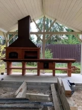 Печь Аристократ 750 Радиальный кирпич красный