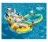 Надувной плотик круг Intex 59570 с трусами, животные 77х58 см от 3-5 лет