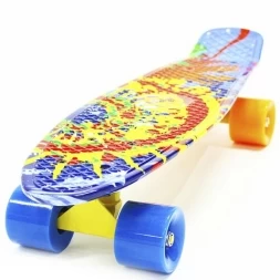 Пластиковый скейтборд-круизер Hubster Cruiser 22&quot; Design Sunset, фото 1