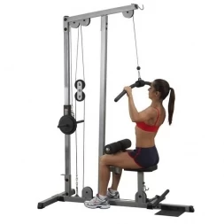 Тренажер верняя-нижняя тяга Body-Solid GLM83 на свободных весах, фото 1