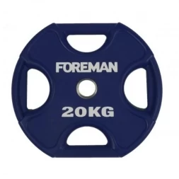 Диск X-Training уретановый цветной FOREMAN FM/UPX-20KG-BL (20 кг), фото 1