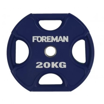 Диск X-Training уретановый цветной FOREMAN FM/UPX-20KG-BL (20 кг), фото 1