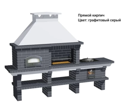 Печь Аристократ 750 Прямоугольный кирпич красный с коричневым, фото 11