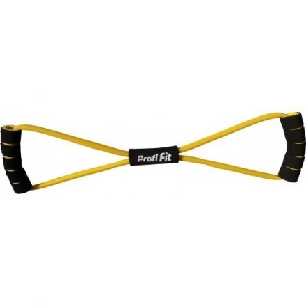 Эспандер трубчатый PROFI-FIT, &quot;восьмерка&quot;, желтый, сопротивление слабое 3,5 кг, фото 1