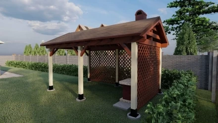 Мангальная беседка с мангалом / барбекю ФИСОН, фото 2