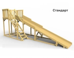 Деревянная зимняя горка Сорбет Мята 3 , фото 4