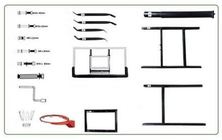 Баскетбольный щит DFC BOARD54G, фото 4