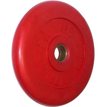 Диск обрезиненный цветной BARBELL 25 кг., d51мм, фото 1