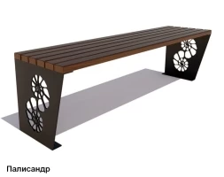 Скамейка уличная Ракушка, Сосна 1,2 м, фото 4