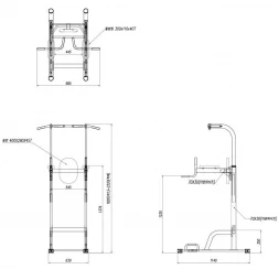 Турник-брусья DFC Power Tower Homegym G040, фото 13