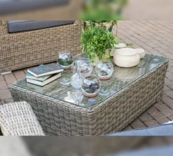 Зона 5 Гляссе лаунж-зона из искусственного ротанга, цвет соломенный, фото 6