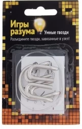 Головоломка Игры разума &quot;Умные гвозди&quot; № 6, уровень сложности 1