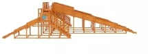 Деревянная зимняя горка Snow Fox (скат: 4м-2шт, 10м-2шт)