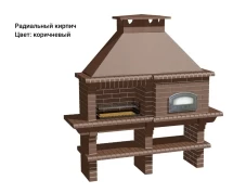 Печь Аристократ 760 Прямоугольный кирпич красный