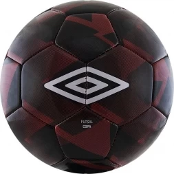 Мяч футзальный любительский &quot;UMBRO Futsal Copa&quot;,р.4, бордово-черно-белый