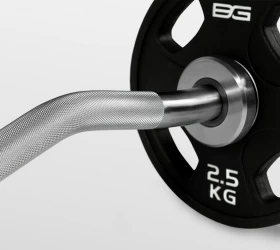 BRONZE GYM BG-PA-BR-C001 Гриф олимпийский W-образный (хром, 1200*50 мм), фото 5