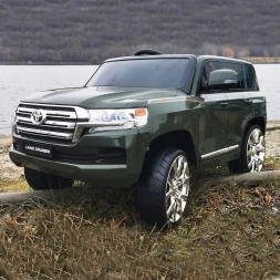 Электромобиль Toyota Land Cruiser 200 JJ2022 зеленый, фото 1