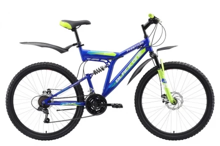 Велосипед Black One Phantom FS 26 D синий/зелёный/голубой 18&quot;, фото 1