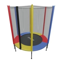 Детский батут с внешней сеткой EVO JUMP 4,5ft (140см), цветной