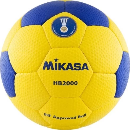 Мяч гандбольный &quot;MIKASA&quot;, синт.кожа, размер 2, одобрен IHF, желто-синий, фото 1