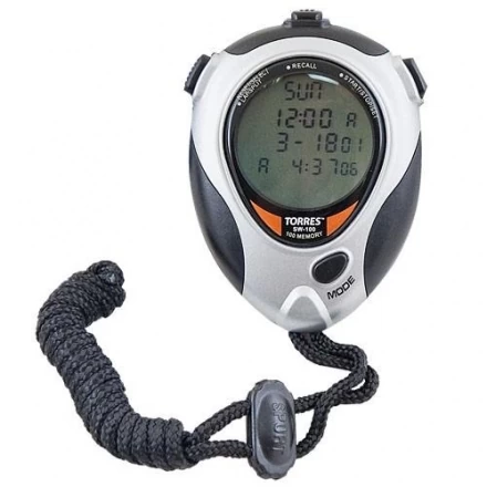 Секундомер профессиональный &quot;TORRES Professional Stopwatch&quot;, 100 ячеек памяти, сдвоенный таймер, фото 1