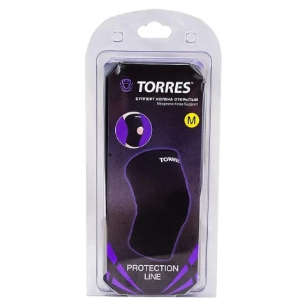 Суппорт колена открытый &quot;TORRES&quot;, неопрен 3 мм, размер XL, черный, фото 2