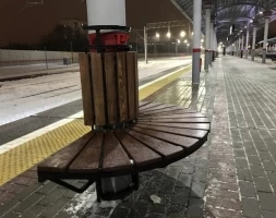 Скамейка вокруг дерева или столба TORUDA 020 без кашпо, фото 7