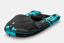 Gladiator C 370 AL ACTIVE Черно-бирюзовый моторная лодка ПВХ Алюминиевый пайол, фото 1