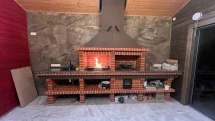 Печь Аристократ 736 Радиальный кирпич красный