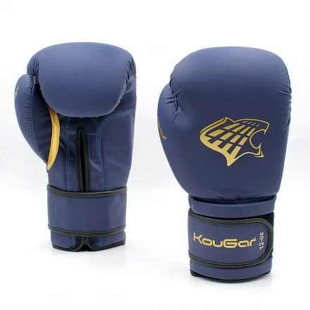 Перчатки боксерские KouGar KO700-6, 6oz, темно-синий, фото 6