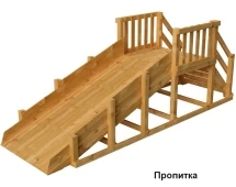  Зимняя деревянная заливная горка Снежный Барс 1 