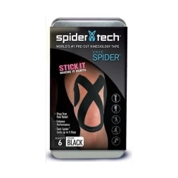 Тейп преднарезанный для колена SpiderTech, 6 шт., фото 1