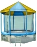 Изображение товара Батут OPTIFIT Like Blue 14ft 4,27 м с сине-желтой крышей