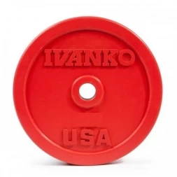 Бампированный обрезиненный диск IVANKO OBP-25KG (25 кг)