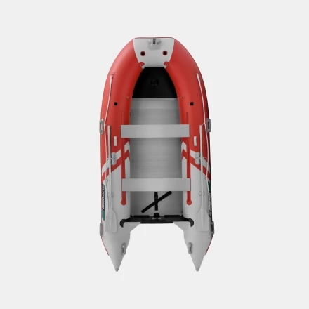 Gladiator C 370 AL ACTIVE Красно-белый моторная лодка ПВХ Алюминиевый пайол, фото 4
