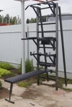 Шведская стенка для улицы EffectSport ПРОФ(У)-Т35-БП35-СПШ35-ДГВ