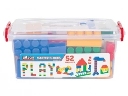 Конструктор из 52 деталей Pilsan Master Blocks (03-450-T), фото 3