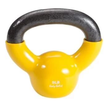 Гиря 2,3 кг (5lb) обрезиненная желтая, фото 1