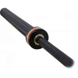 Гриф для штанги ZSO BLACK, D-50, L2200, гладкая втулка, до 500 кг, замки-пружины, фото 1