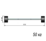 Изображение товара Штанга тренировочная 50кг ST580-50