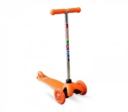 Самокат трехколесный Moove&amp;Fun   MF-MINI-LED розовый, фото 4