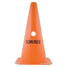 Конус трен. &quot;TORRES&quot; арт.TR1009, пластик, высота 30 см, с отв. для штанги TORRES, оранжевый