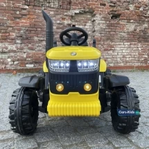 Электромобиль трактор с прицепом JCB 8330 жёлтый