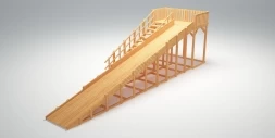 Зимняя горка TORUDA Север wood-8 (скат 9 м), фото 2