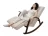 Массажное кресло качалка FUJIMO F2002 МСX Time2Chill Ivory (Tailor 2) Вишня