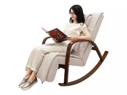 Массажное кресло качалка FUJIMO F2002 МСX Time2Chill Ivory (Tailor 2) Вишня, фото 7